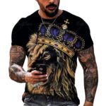 Men-s-T-shirt-Fashion-Summer-3D-Print-Top-Classic-Brewed-Lion-And-Tiger-Pattern-Top