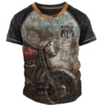 New-Men-s-T-Shirt-Motorcycle-Print-Summer-Short-Sleeve-Vintage-T-Shirt-for-Men-Oversized